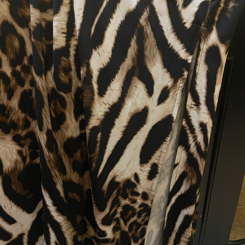 Animal Print AB Studio Brown and Black Scoop Neck Sundress - Picture 7 of 11